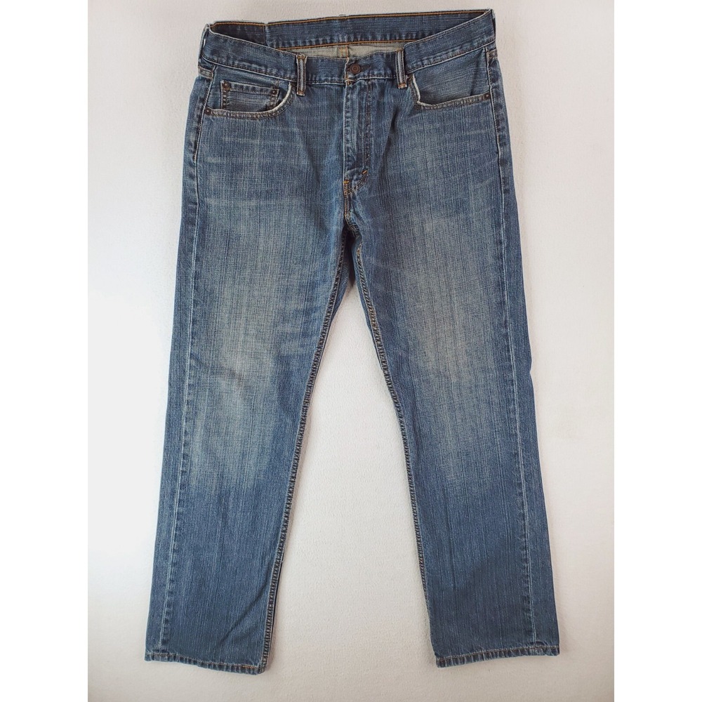 Levis‎ 559 Jeans Mens 36x34 Blue Relaxed Straight Medium Wash Whiskering Pants